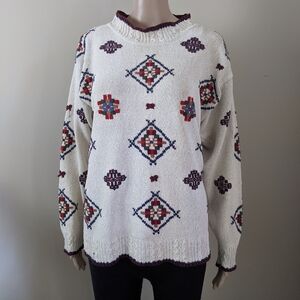 Vintage Willow Ridge silk knit sweater, men's small
